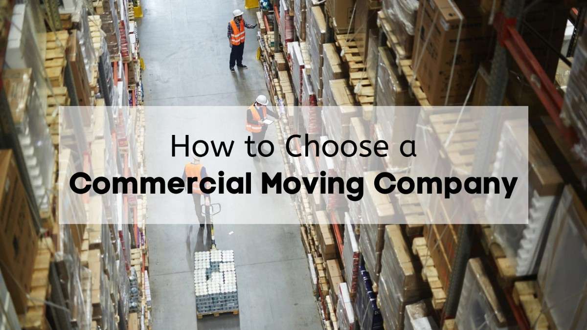 An aerial shot of workers moving goods in a large warehouse.